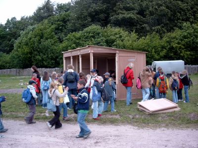 Markstand beim Aufbau