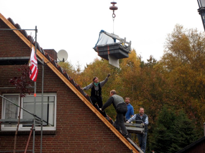 Dachpfannen kommen